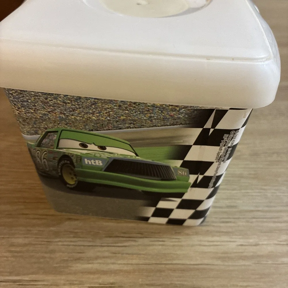 Huggies Wet Wipes Empty Pop-Up Container Disney Pixar Cars Missing Cover